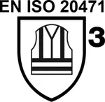 DIN EN ISO 20471-3 Hochsichtbare Warnkleidung (0,80 m² HM und 0,20 m² RM), zugelassen auf Strassen, auf denen mehr als 60 km/h gefahren wird