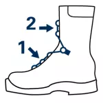 HAIX 2-Zone Lacing